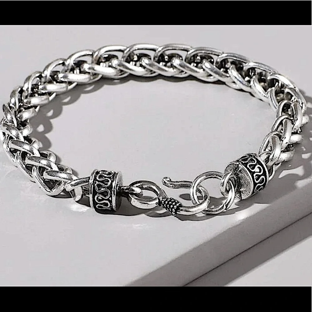 STAINLESS STEEL 10” BRAIDED BRACELET CUSTOMIZED BRACELET